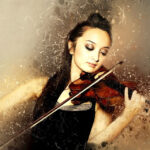 Artistic Drawing Of Girl Has Gone Away